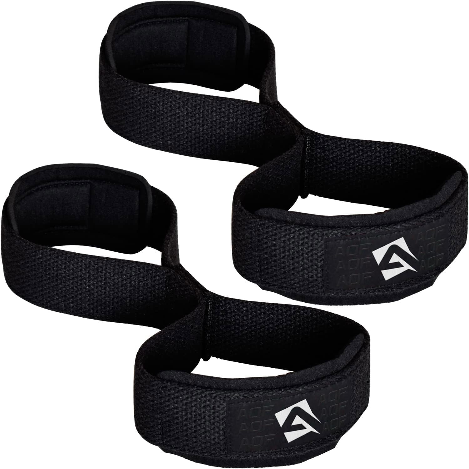 Detalle 2 de AQF Figure 8 weight lifting straps with padded wrist support (pair)