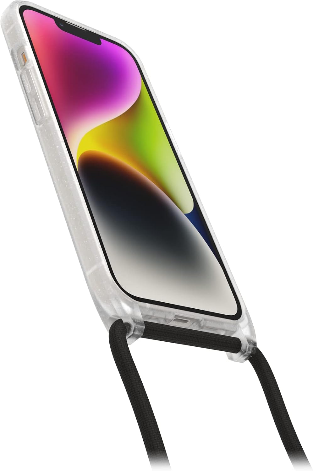 Detalle 2 de OtterBox React Necklace avec MagSafe — Coque mince et collier réglable pour iPhone 17e/16e/14 (Stardust)