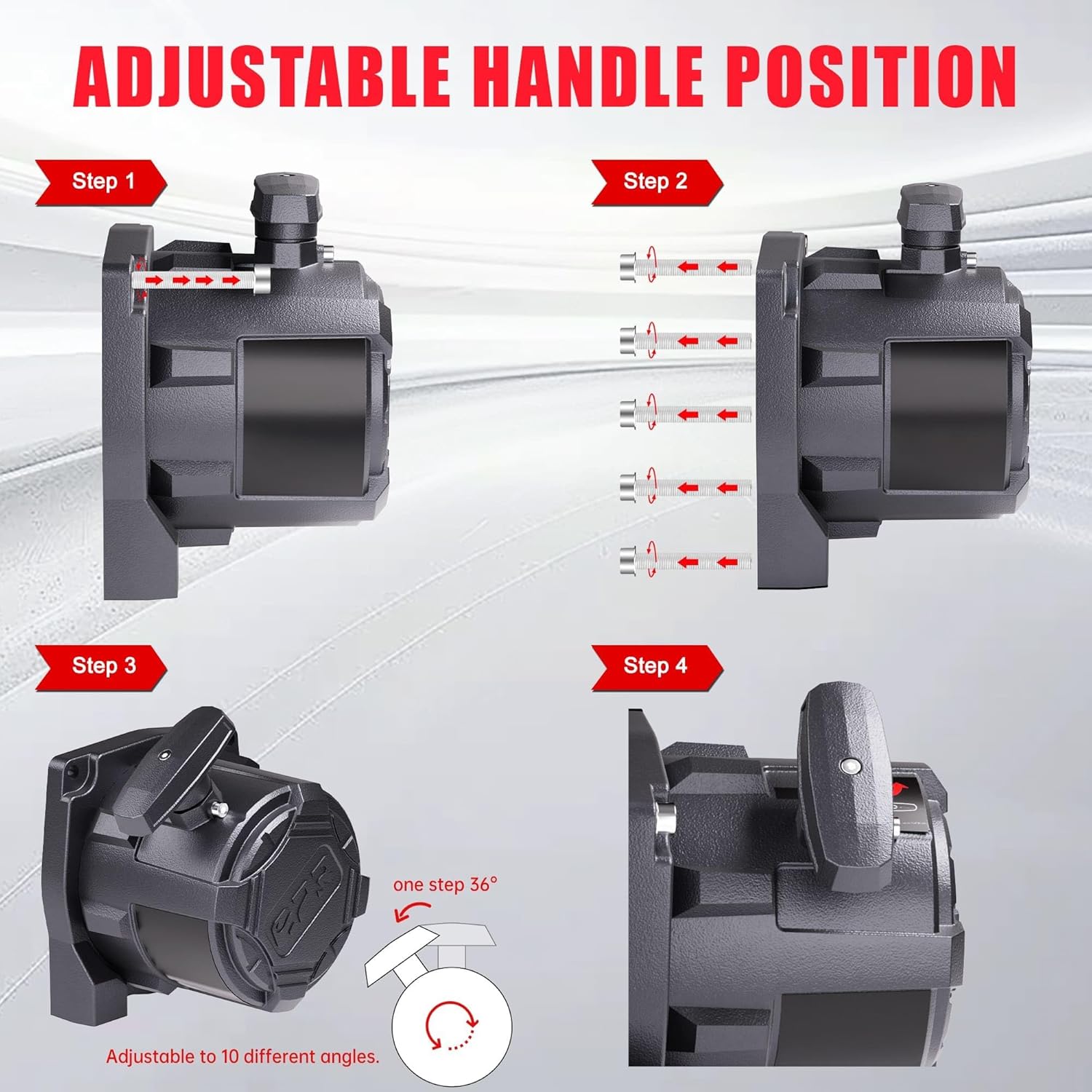 Thumbnail 4 de OPENROAD Panther Series 3S 10,000 lb Synthetic Rope Winch with Dual Wireless Remotes