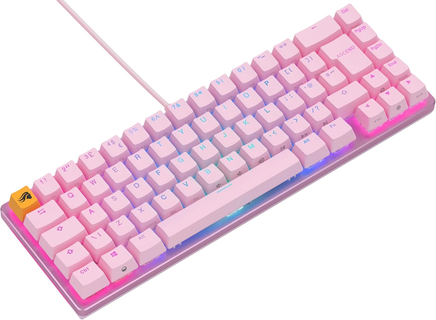 Thumbnail 1 de Glorious GMMK 2 Compact 65% - Teclado mecánico RGB rosa