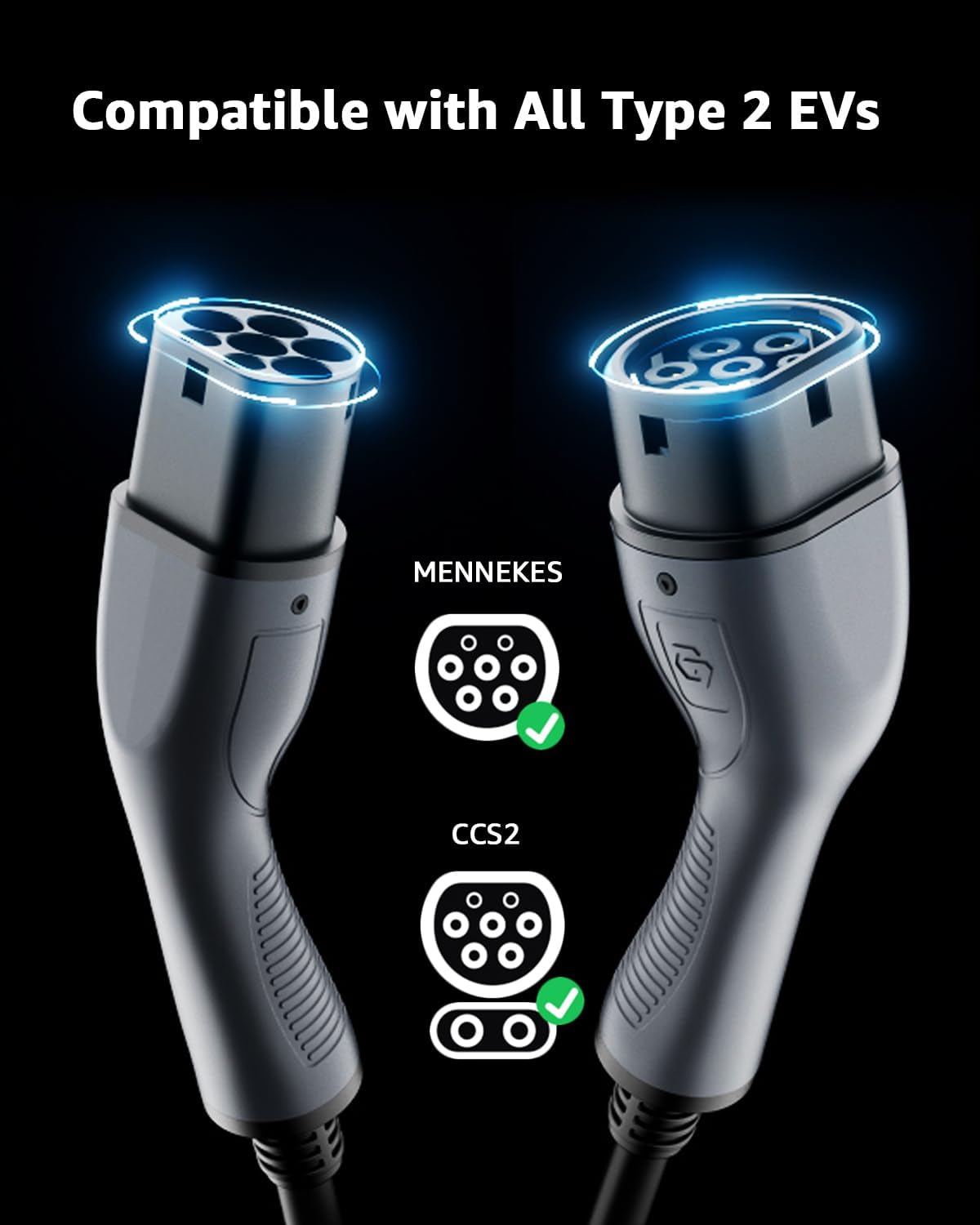 Detalle de bokman Type 2 EV Charging Cable 32A, 5m