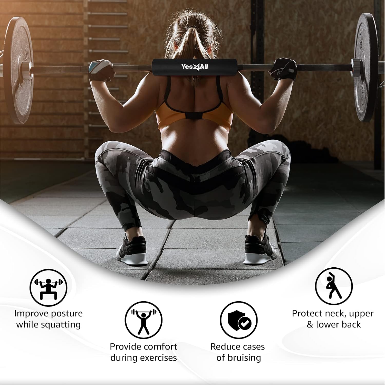 Detalle 2 de Yes4All Almohadilla Barbell Pad 40,6 cm