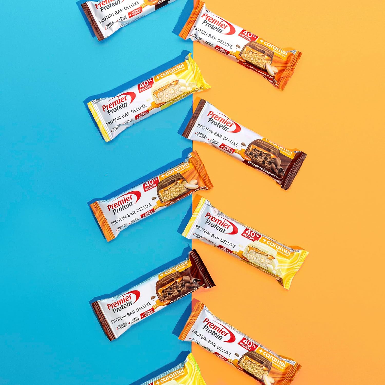 Thumbnail 2 de Premier Protein Protein Bar Deluxe 40% (White Chocolate Vanilla) – lot de 12 x 50 g