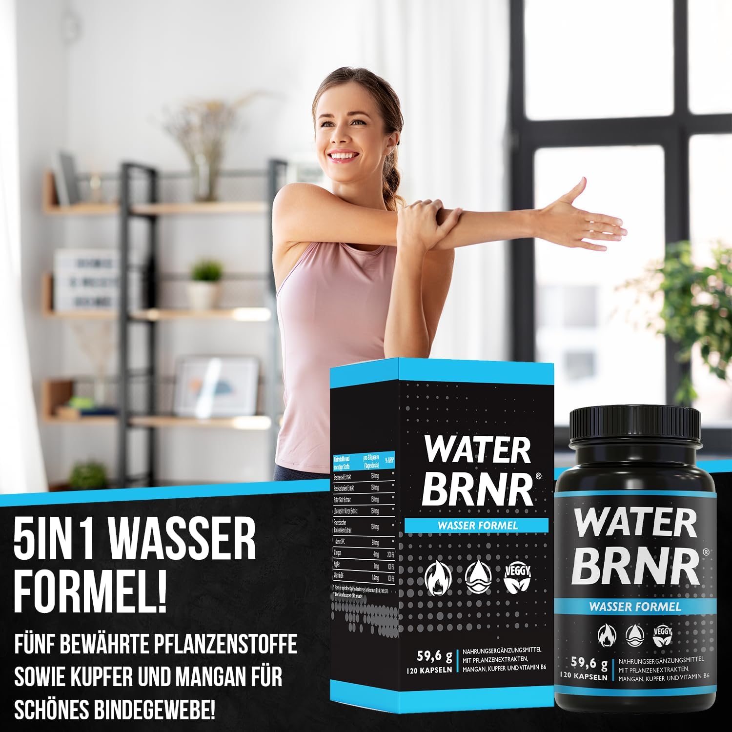 Thumbnail 4 de BRNR Wasser Bindegewebe Komplex 120 Kapseln đ