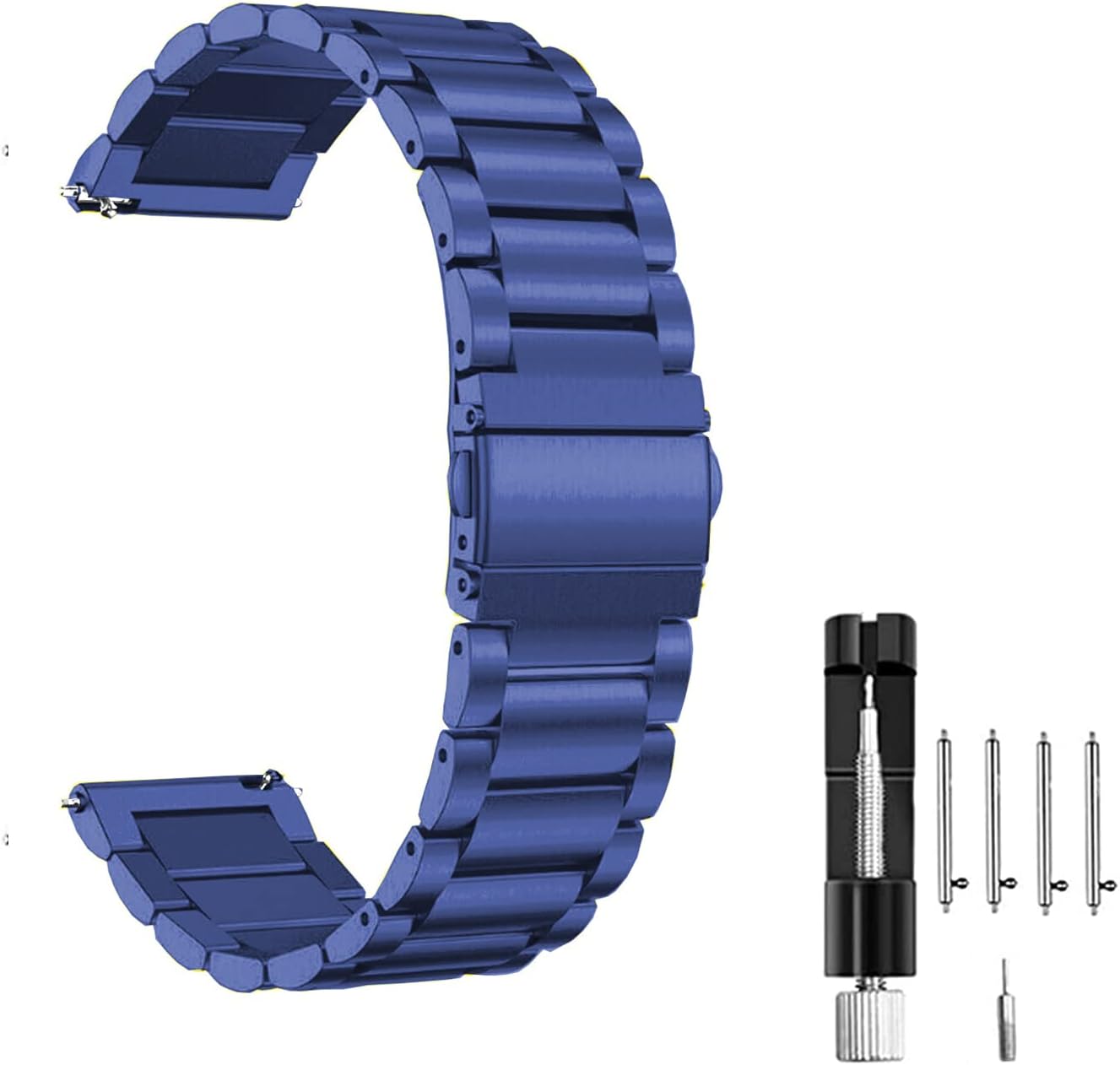 Thumbnail 6 de MUENShop 20mm Stainless Steel Watch Strap for Samsung Galaxy Watch 3 (41mm) and Similar 42mm Models