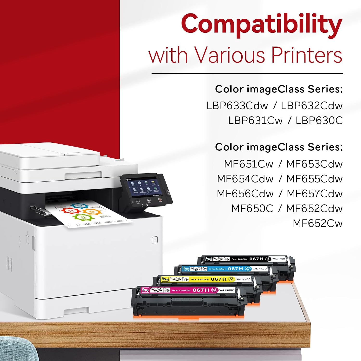 Detalle 2 de Valinkso Compatible Toner Cartridge Set 4-Pack
