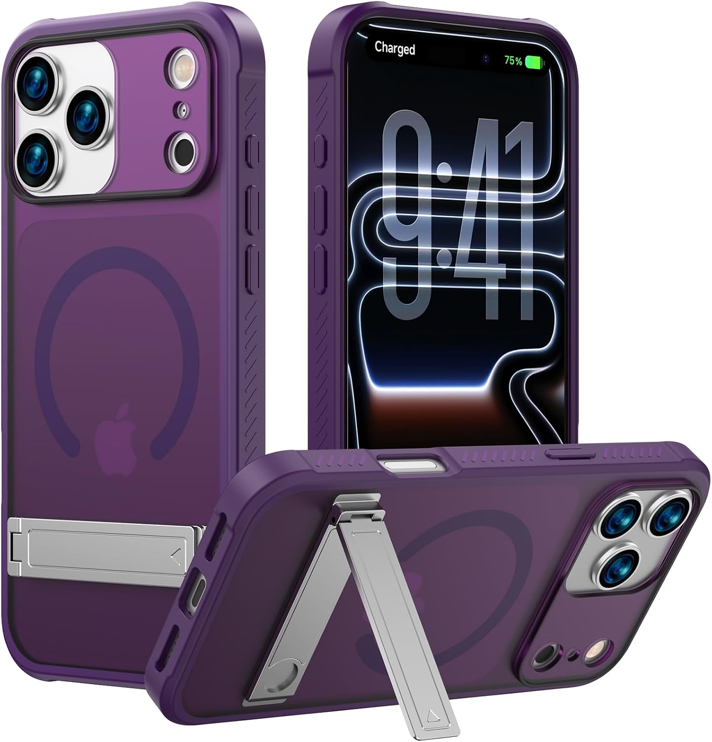 Detalle de ACKETBOX iPhone 17 Pro Max Case with Built-In Kickstand
