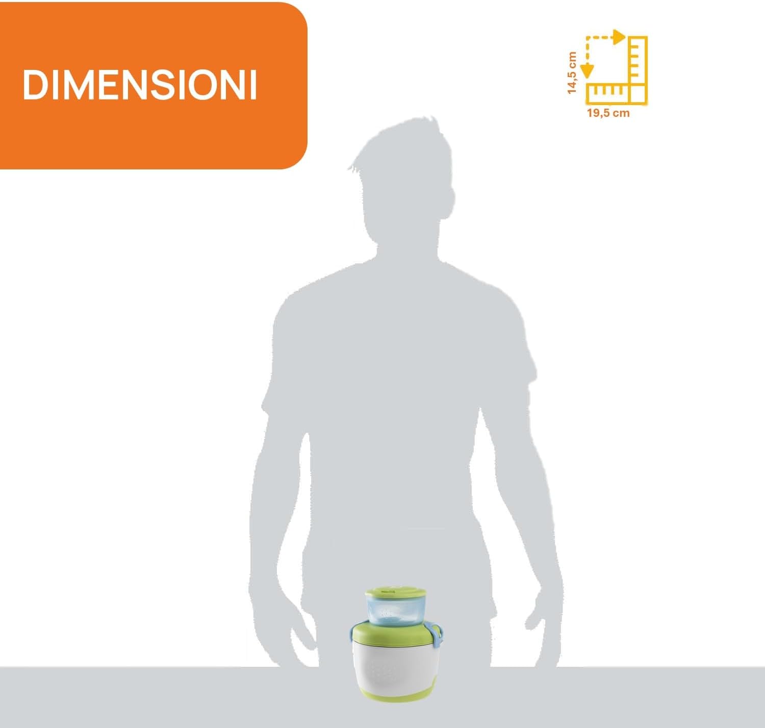 Thumbnail 6 de Chicco Thermos Portapappa System Easy Meal 350 ml – kit completo per pappa calda o fredda