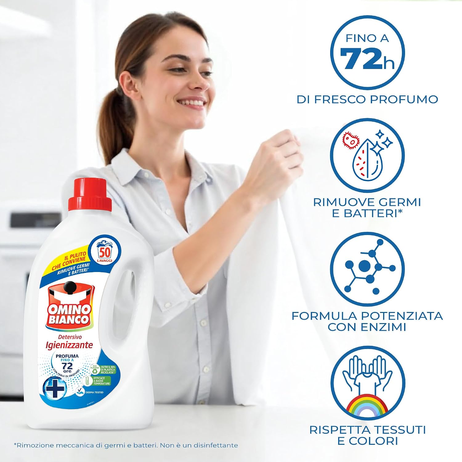 Detalle 2 de Omino Bianco Detersivo Igienizzante 2000 ml