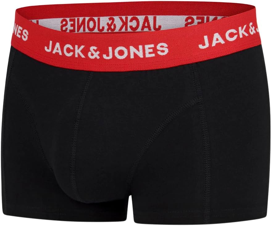 Detalle de JACK & JONES Boxershorts Herren 6er Pack Basic Trunk – klassischen Komfort in bunten Farben