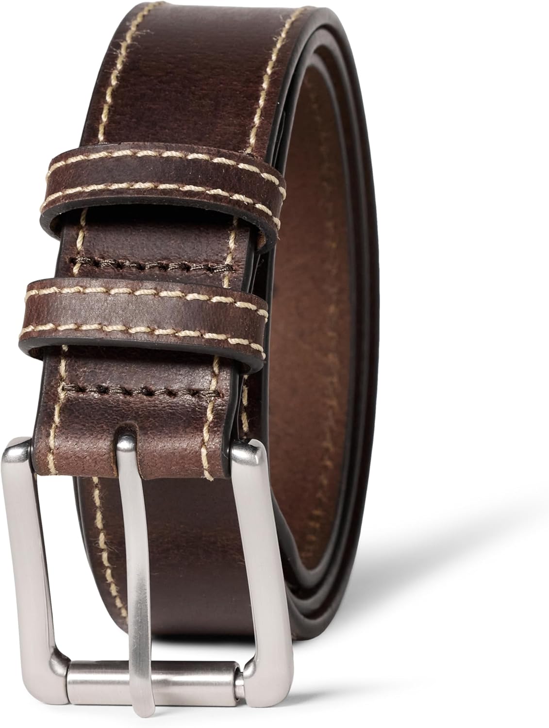 Thumbnail 6 de Amazon Essentials Herren Ledergürtel mit genähten Kanten – echtes Leder, 7 Lochung