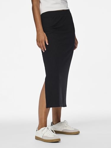 Detalle de PIECES Pckylie Falda midi negra XL