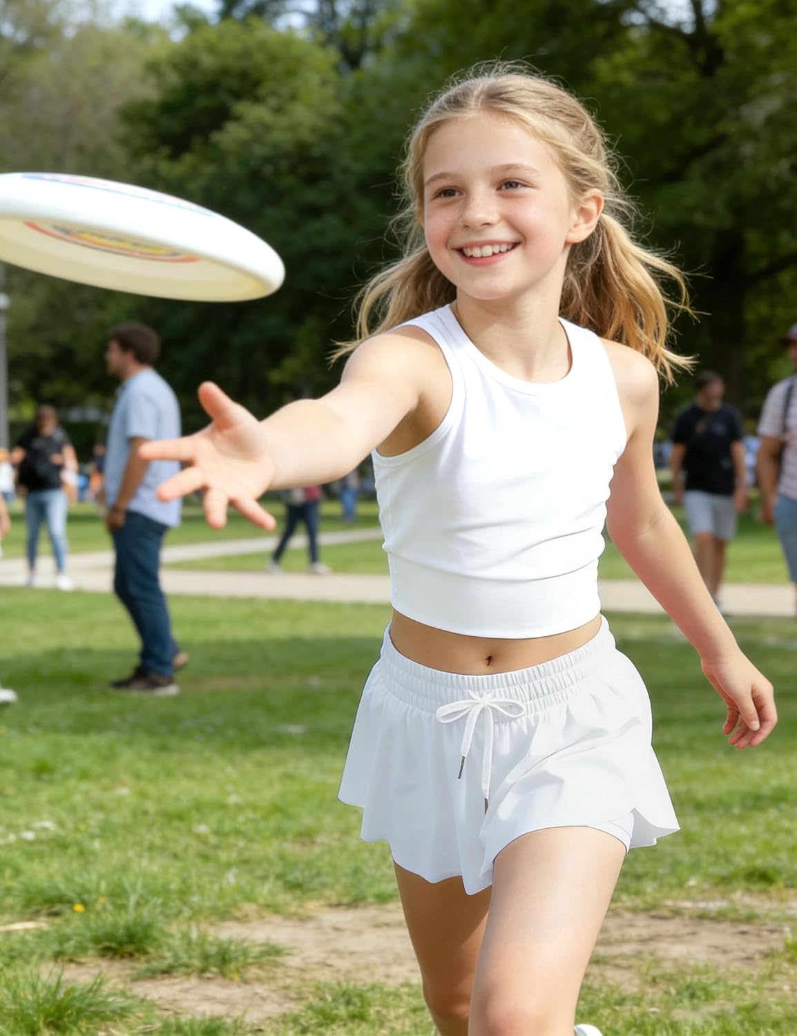 Thumbnail 5 de KEREDA Girls Flowy Shorts with Butterfly Design and Spandex Liner (2-in-1)