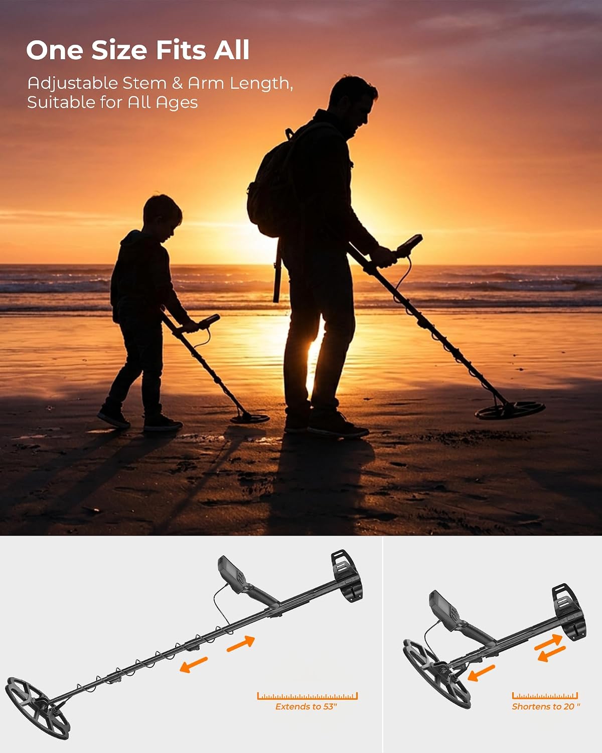 Thumbnail 1 de Metal detector with 12-inch IP68 coil