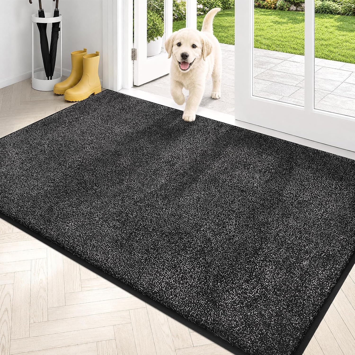 Detalle de PURRUGS Dirt Trapping Door Mat 34x59 Charcoal