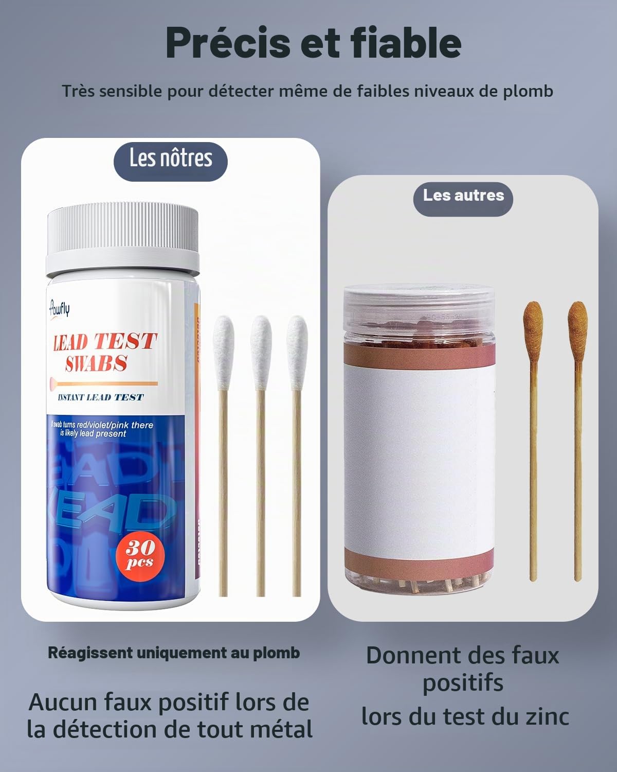 Detalle de Pawfly Pawfly-CW2991-loodtestset met 60 swabs en resultaat in 30 seconden