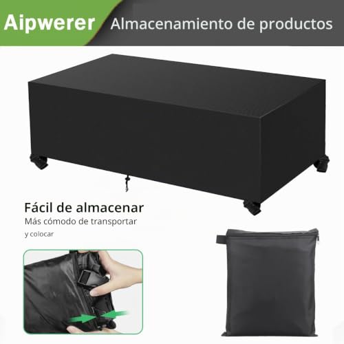 Detalle 1 de Aipwerer funda para muebles de jardín 230x165x80 cm, Oxford 420D