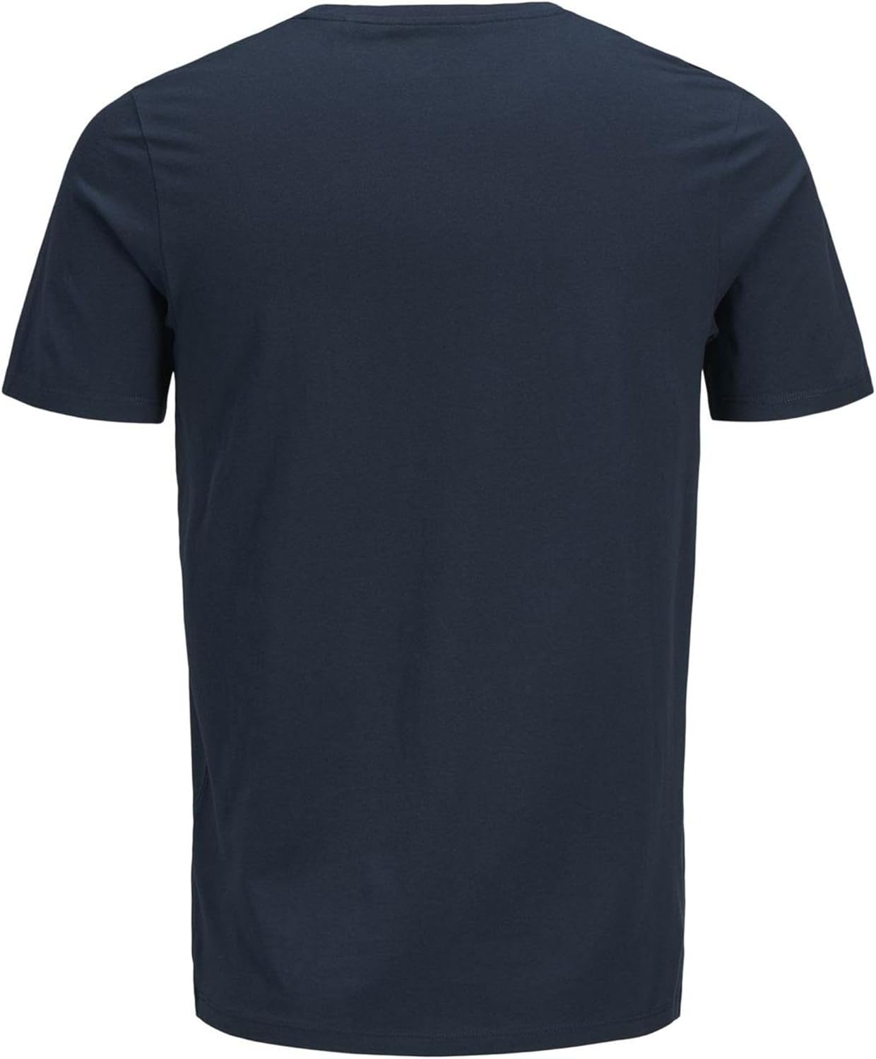 Detalle de JACK & JONES Herren Logo-T-Shirt aus Baumwolle – Basic T-Shirt mit Marken-Logo