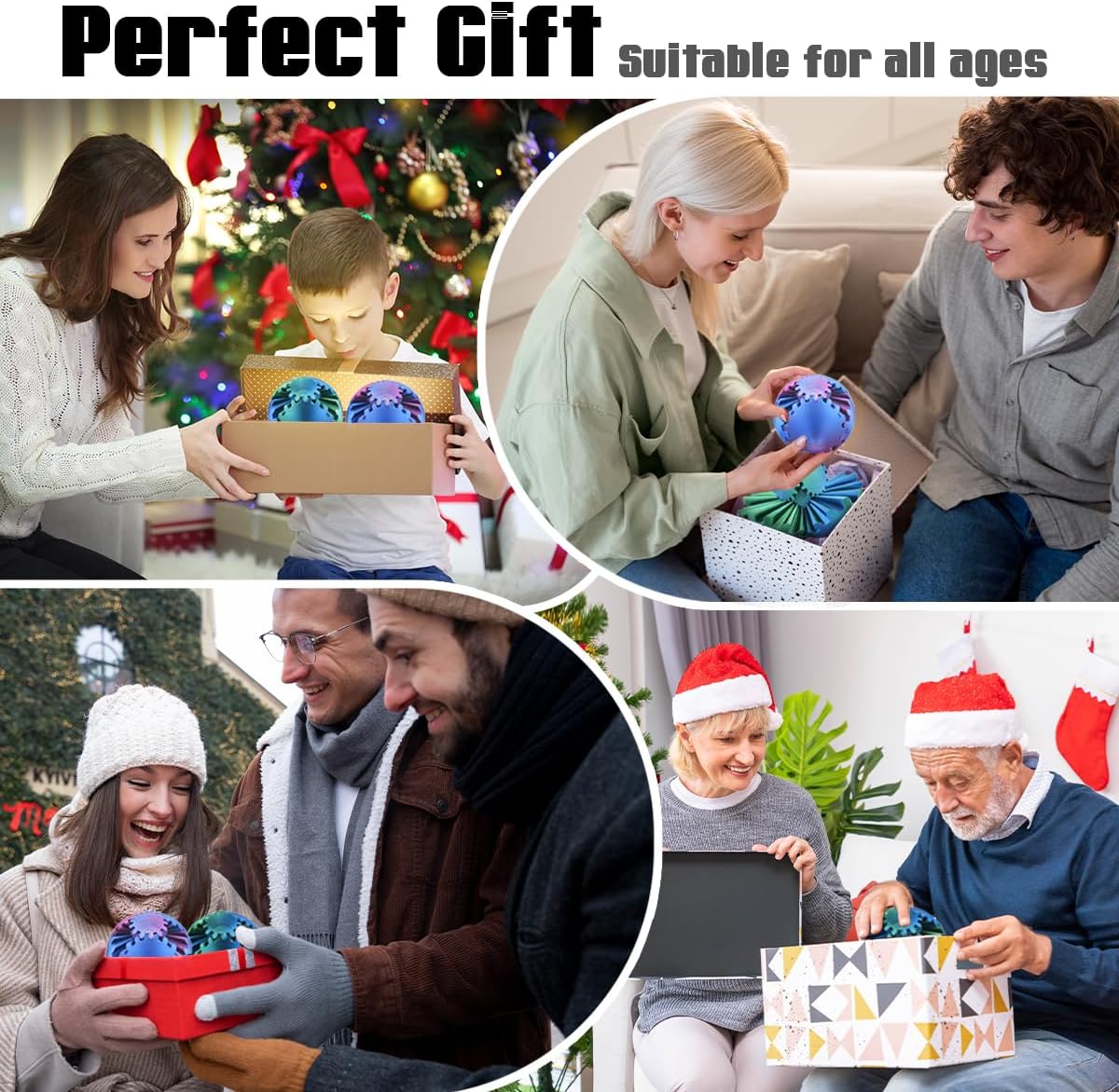 Thumbnail 5 de Impossible Gearsphere Age 3+, 3D Printed Gear Sphere Fidget Toy (Steampunk Whirling Wonder)