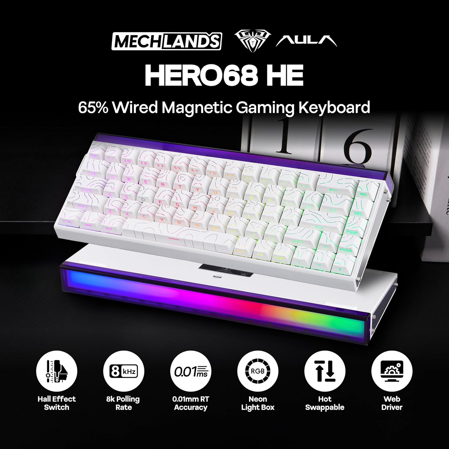 Detalle 2 de MechLands Aula Hero68 HE 8K Polling
