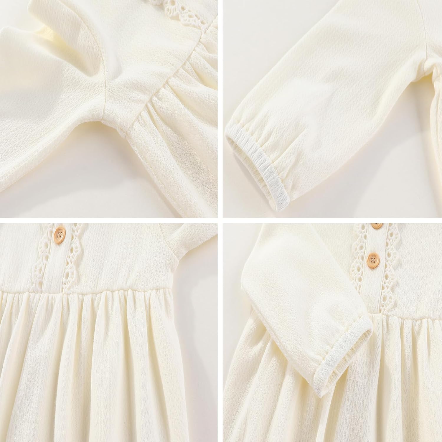 Thumbnail 4 de Ecojoy Baby Girl 3PCs Bodysuit Set