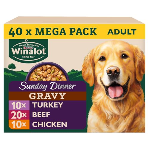Detalle de WINALOT Sunday Dinner Mixed in Gravy Wet Dog Food 40x100g