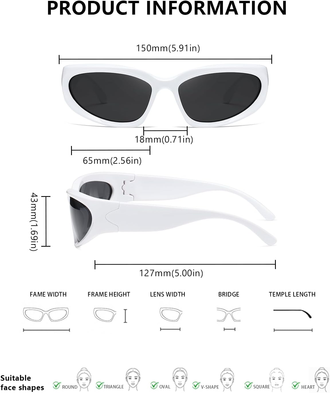 Detalle 1 de KIMORN Oval Sunglasses