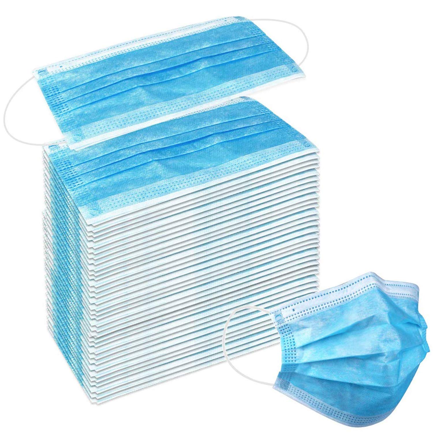 Thumbnail 6 de Wecolor 3 Ply Earloop Masks 100 Pcs