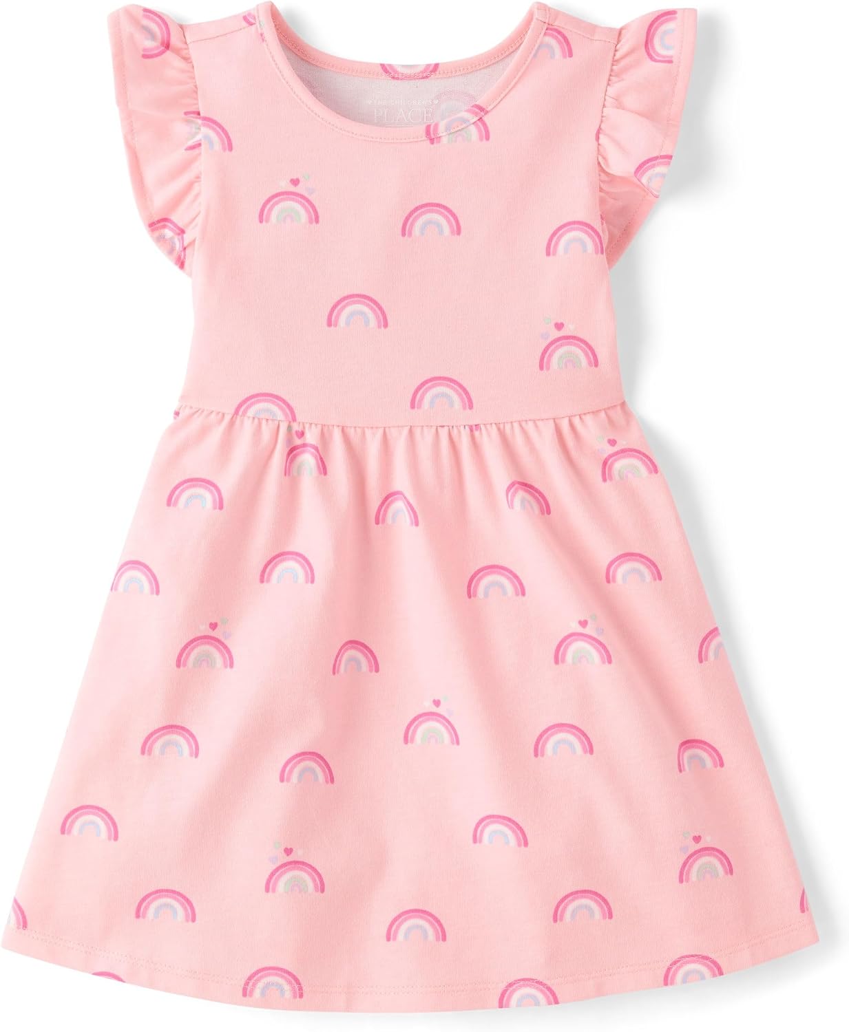 Detalle de The Children's Place Baby and Toddler Girls' Casual Dress, Cotton-Blend Jersey
