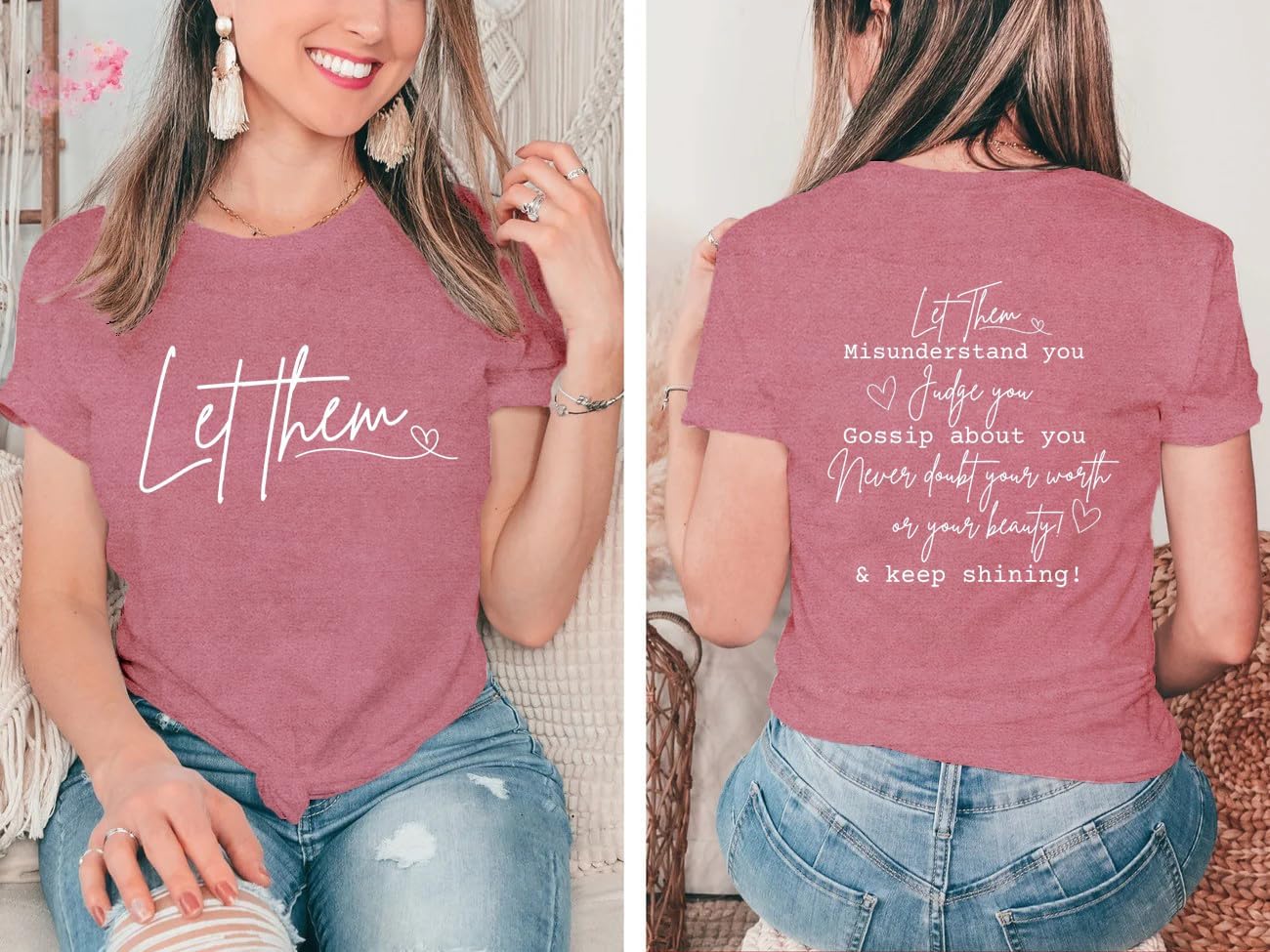 Thumbnail 3 de Let Them T Shirt 60% polyester women’s