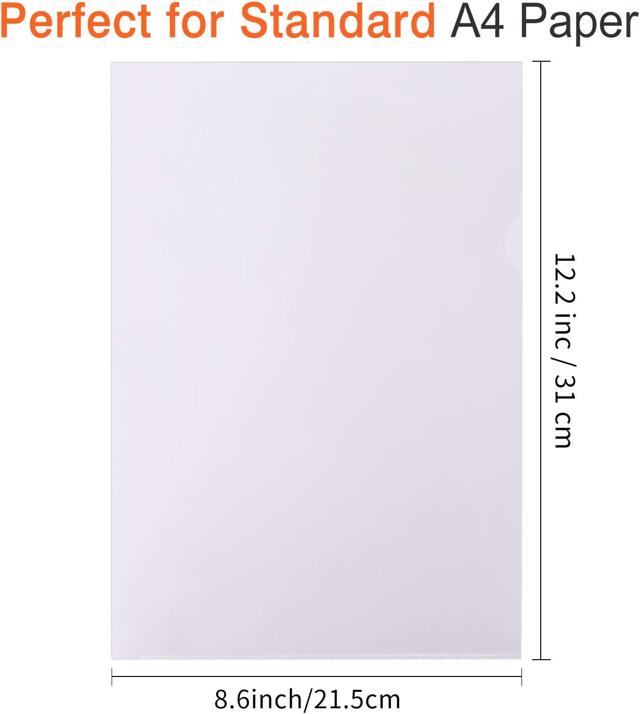 Detalle 2 de Lot de 30 chemises plastique A4 transparentes en polypropylène 180 microns (SRVNPioy)