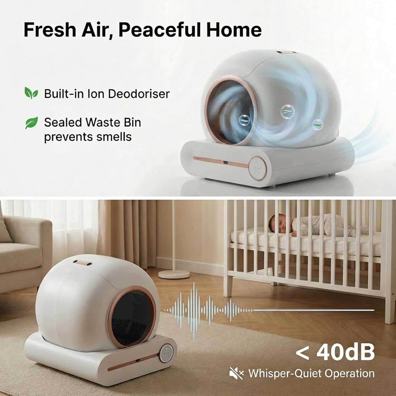 Thumbnail 5 de Venkillian Automatic Self Cleaning Cat Litter Box with Tuya Smart App Remote Control (65L large tray)