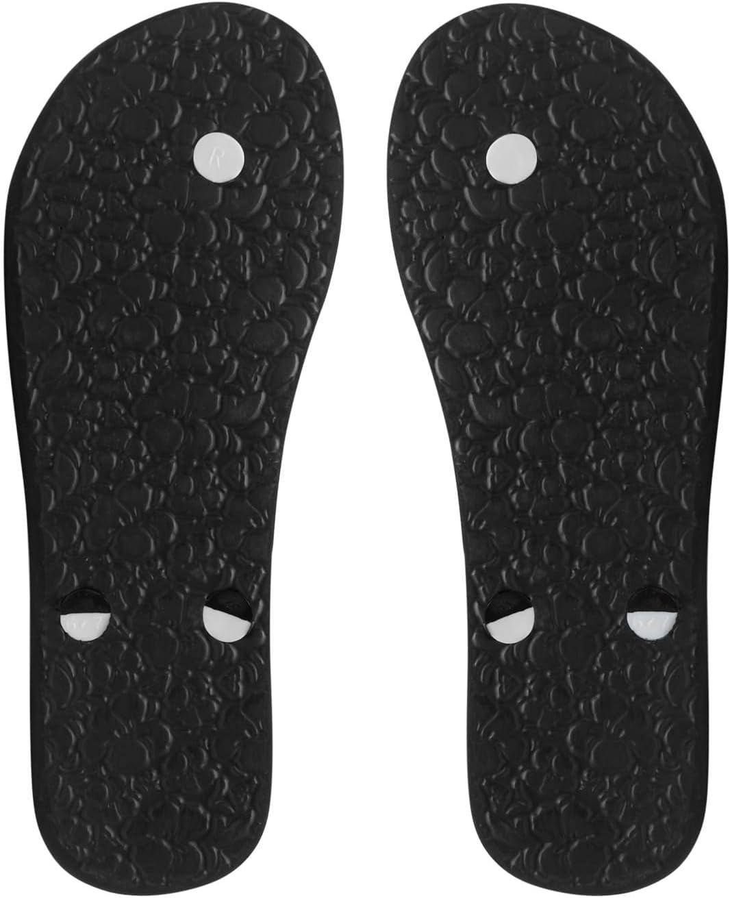 Detalle de Roxy – Sandales à bandes TPR bicolores avec logo cœur et semelles EVA