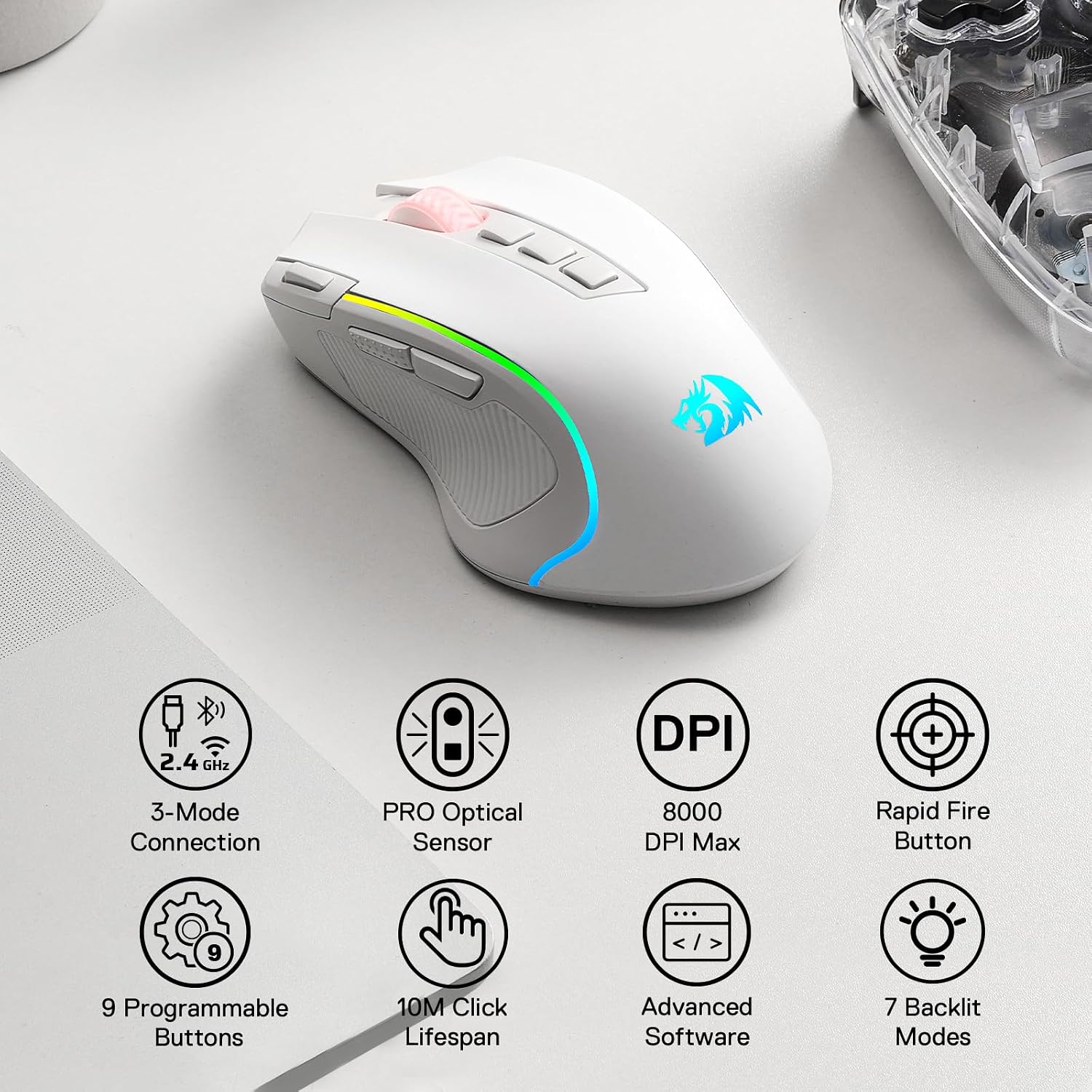 Detalle 2 de Redragon M612 PRO Souris gaming