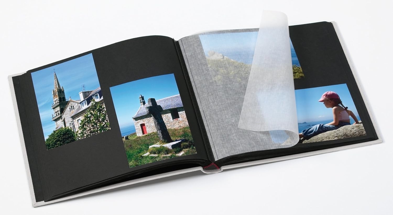 Thumbnail 2 de Walther Design Album photo Beige-Gris 26 x 26 cm avec découpe de couverture (FA-209-D)