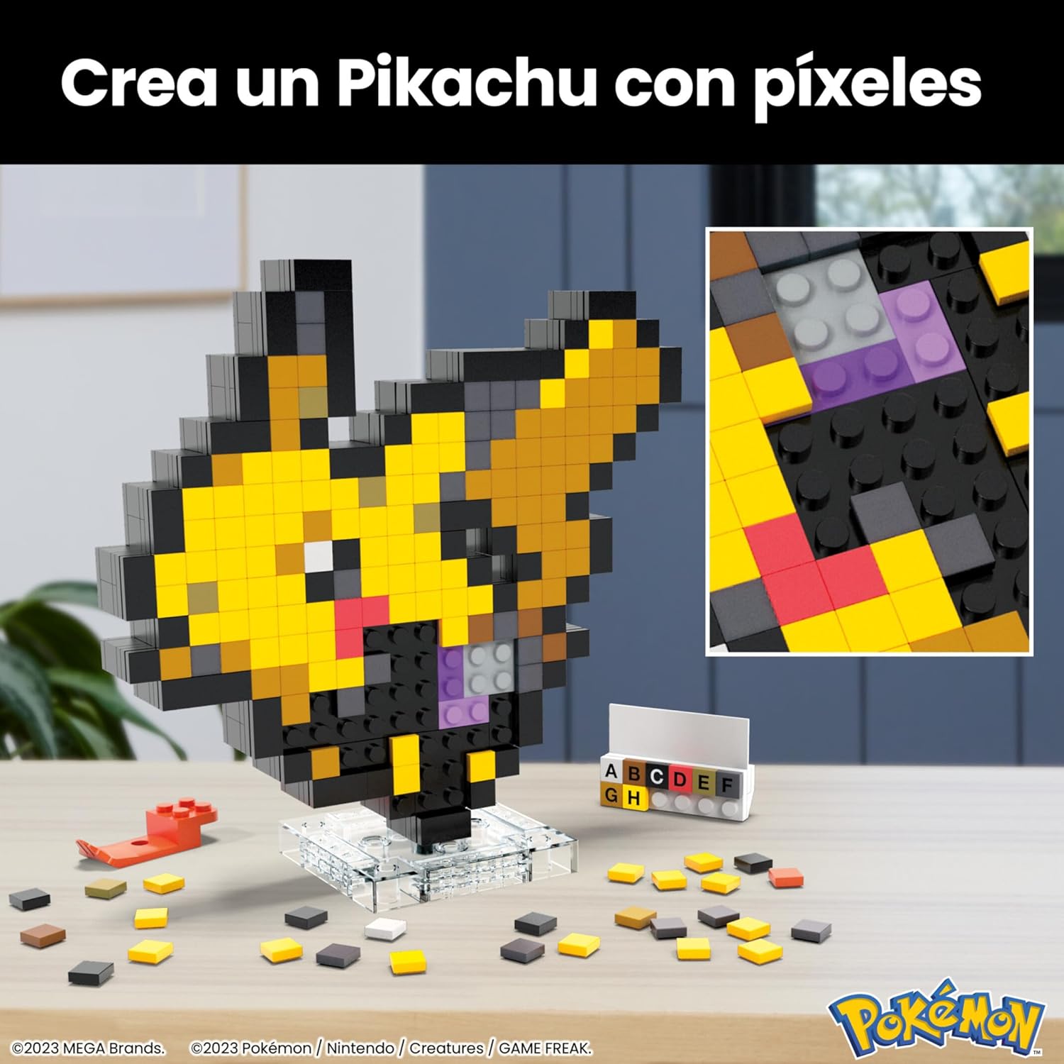 Thumbnail 2 de Mega Pokémon Pixel Art Pikachu 🧩, 400 Bloques de Construcción
