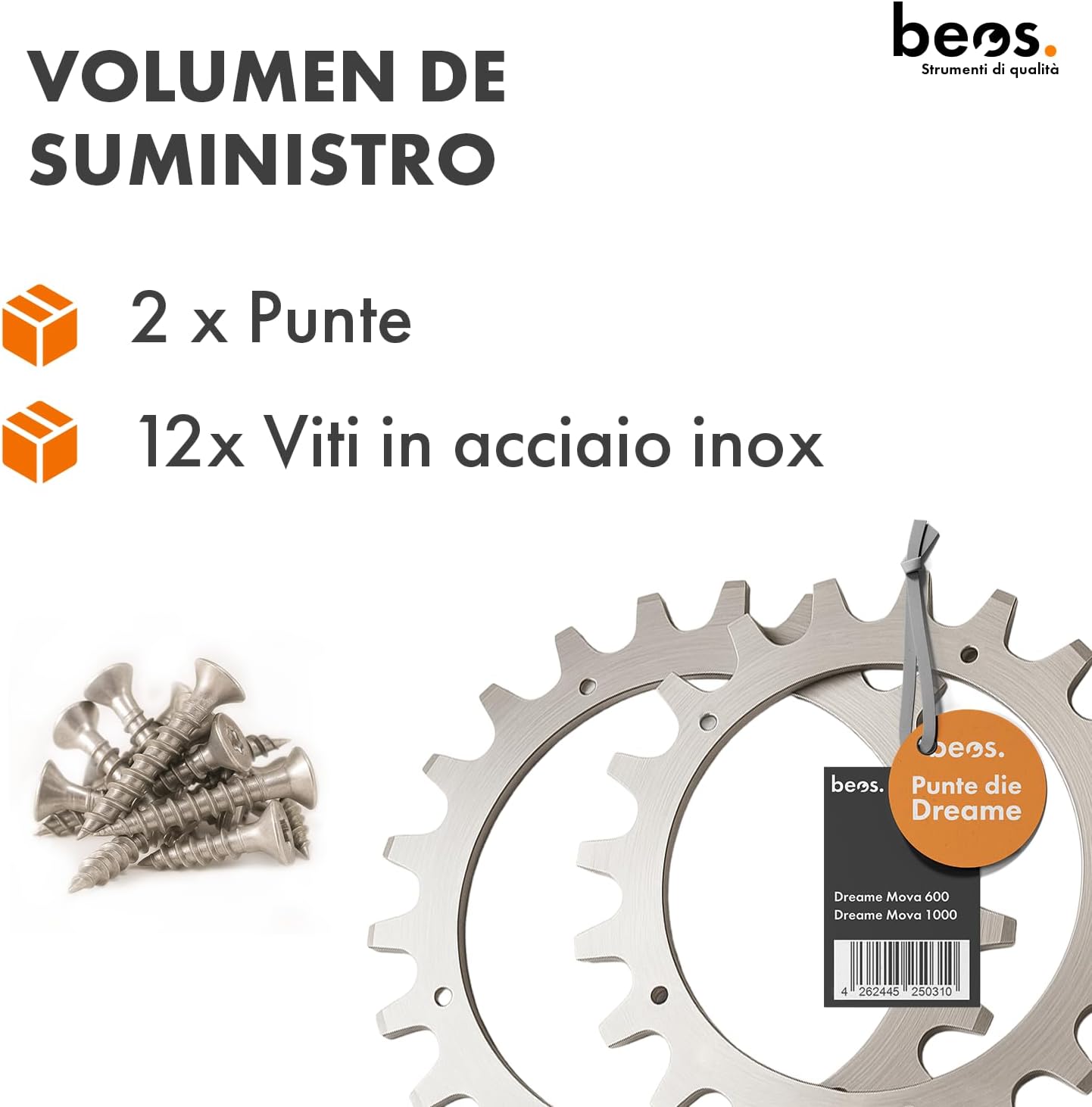 Thumbnail 2 de BEOS Spuntoni in acciaio inox Premium per Dreame Mova 600 e Mova 1000