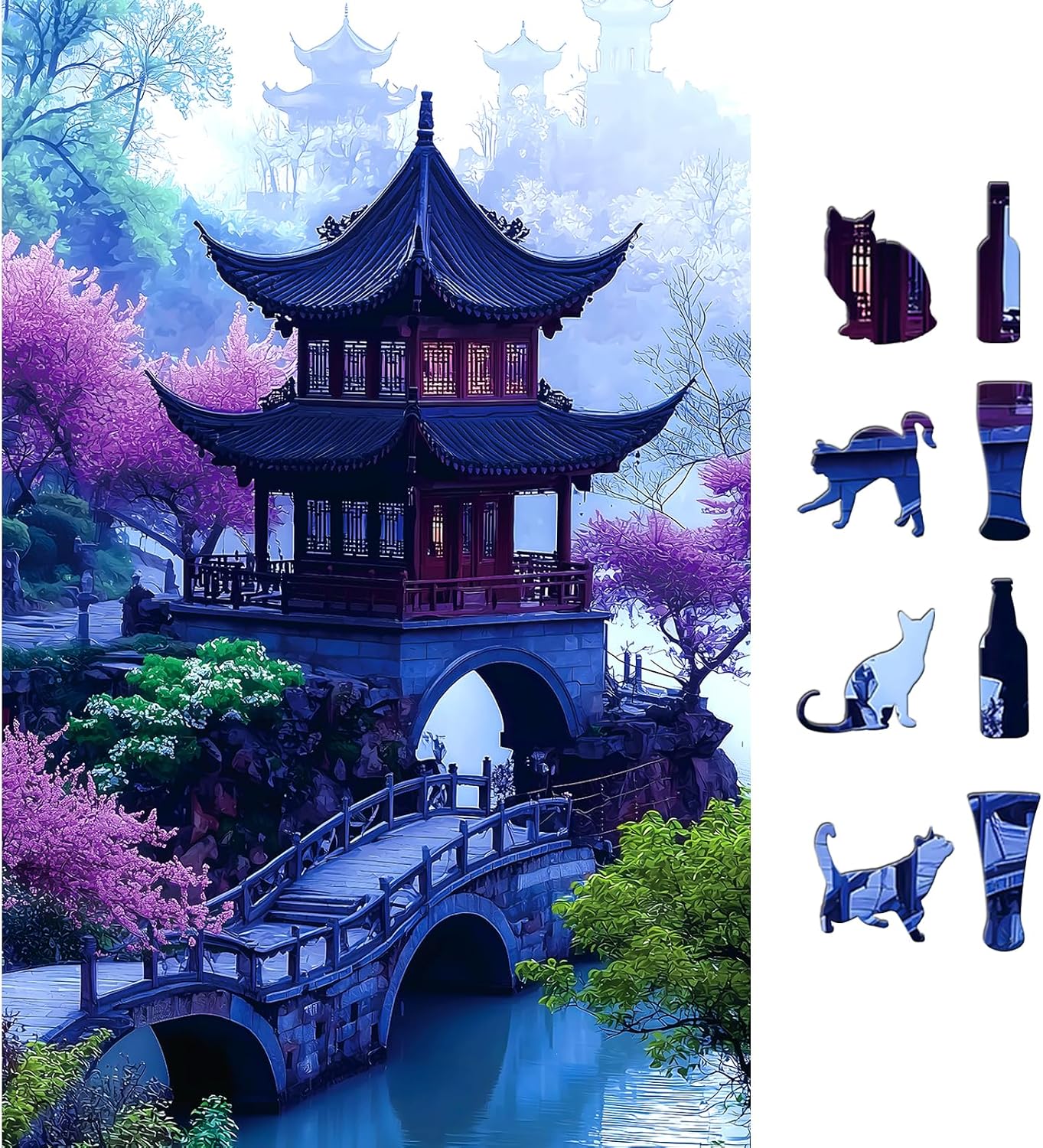 Thumbnail 6 de PuzzOne 1000-Piece Landscape Puzzle for Adults