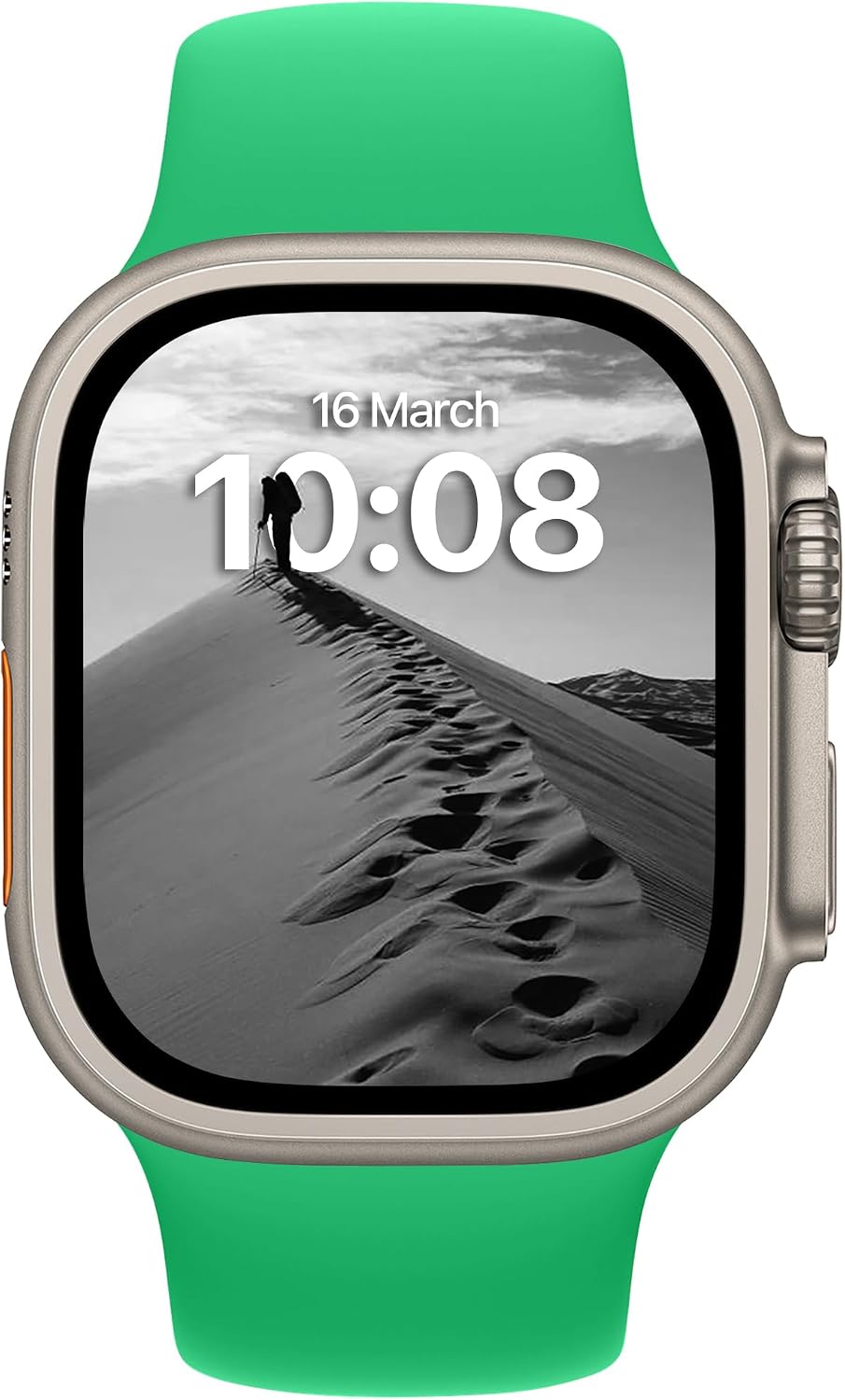 Detalle 2 de DONEGANI SB Straps for Apple Watch – Silicone Band in Poison Green (Various Series and Sizes)