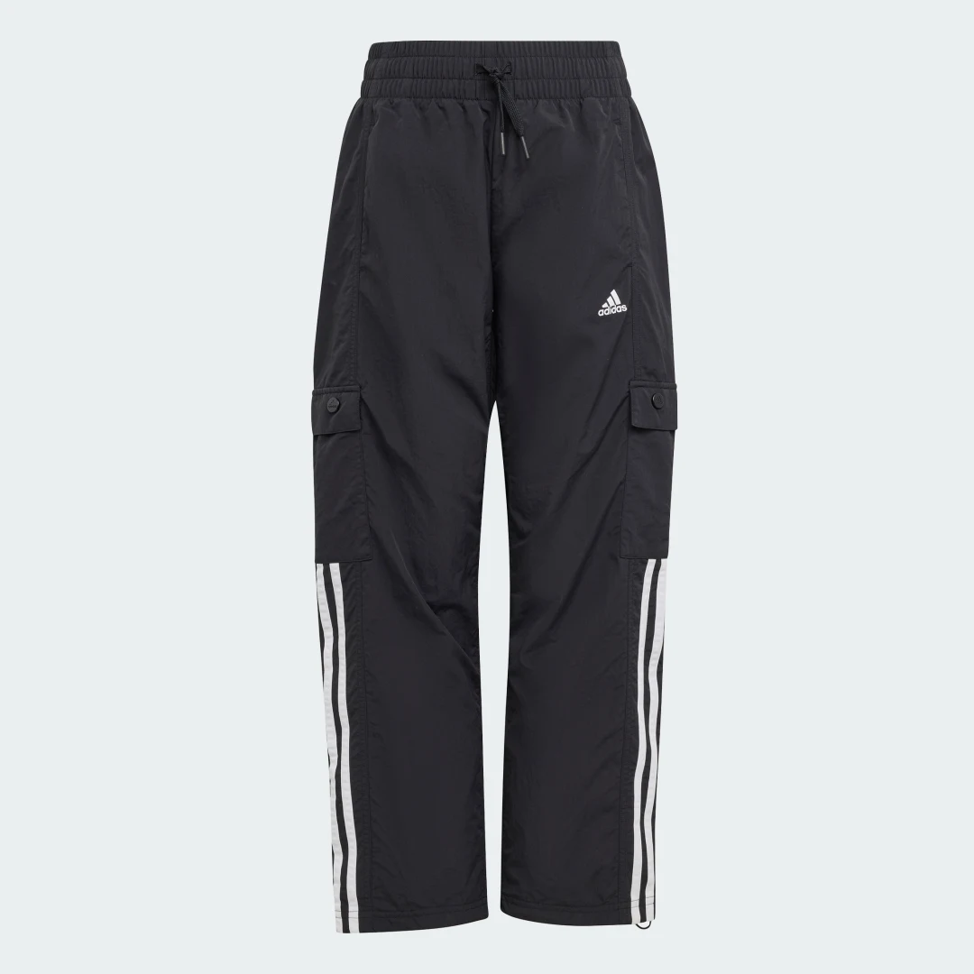 Detalle 2 de Pantalón Street Jam Woven Cargo (Adolescentes) de Adidas en Negro