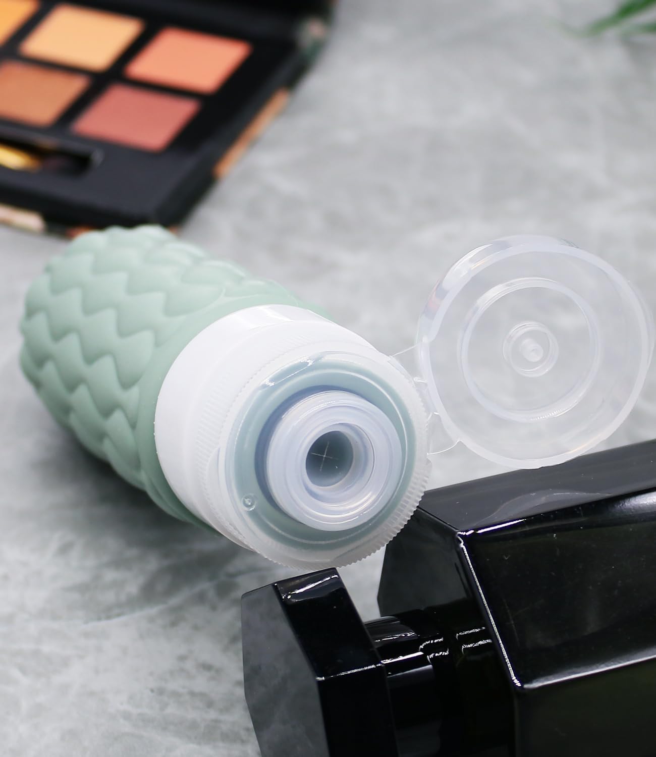 Thumbnail 1 de Lericttor 100ml Silicone Travel Bottles for Toiletries – 4-Pack with Clear Wash Bag