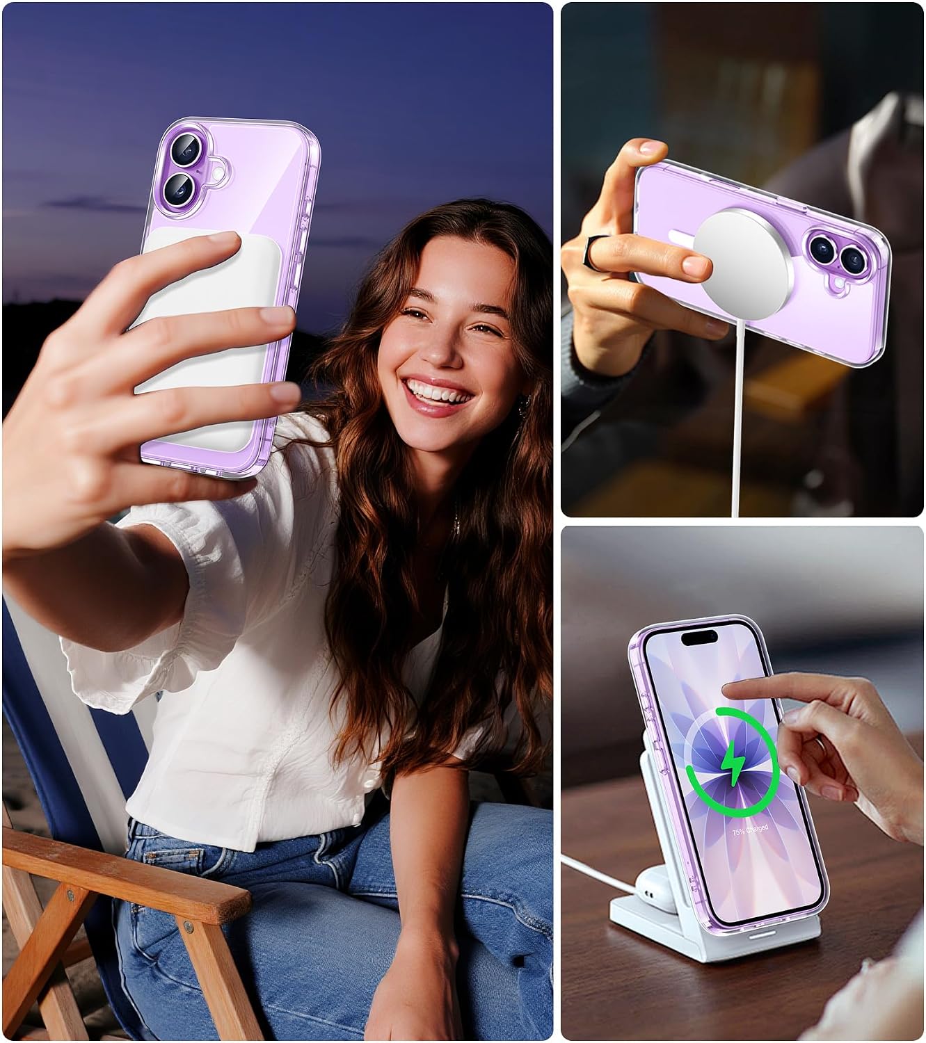 Thumbnail 5 de ivencase Magnetic iPhone 17 Case Clear