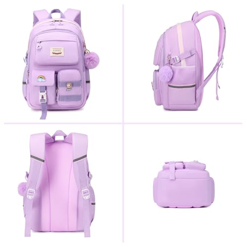 Thumbnail 8 de Sisipoet Cartable Fille Sac à Dos pour Ordinateur 15,6 pouces – Collège/Lycée