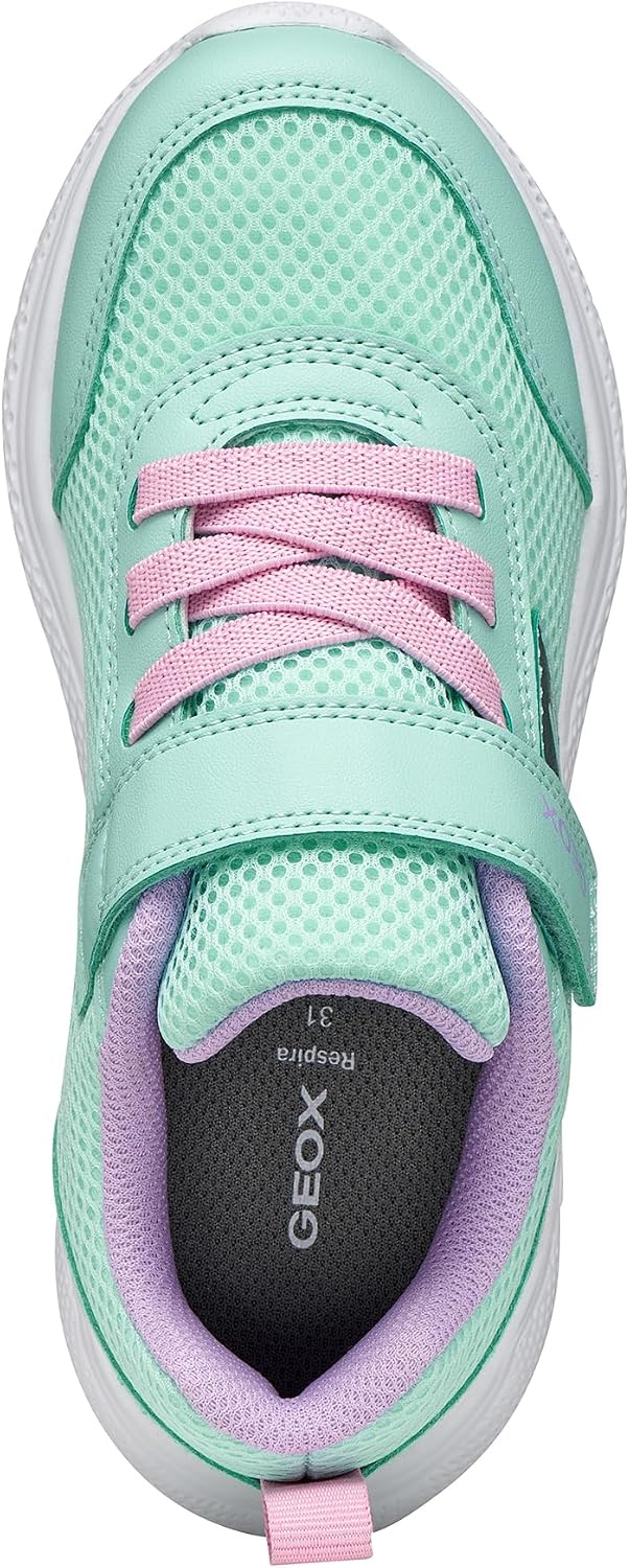 Detalle 2 de Geox Mädchen J Sprintye Girl BSneaker – Atmungsaktiver Alltagsschuh für junge Abenteurerinnen