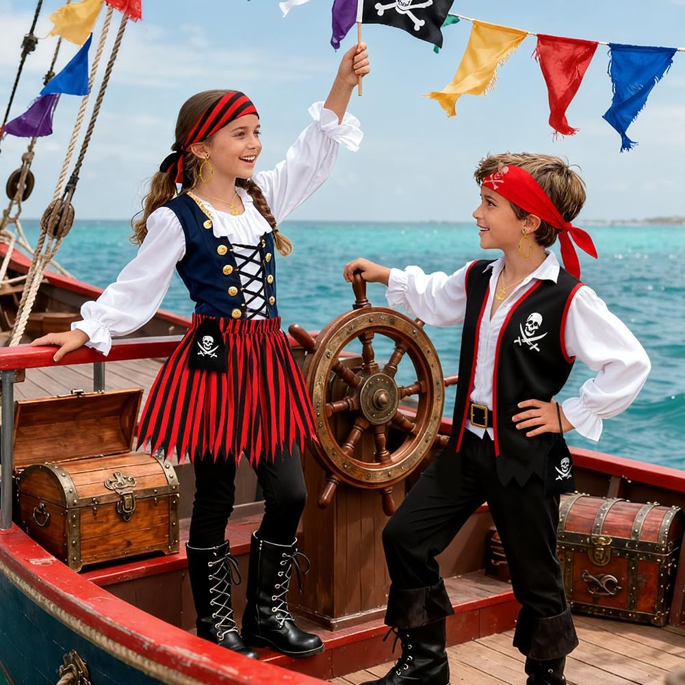 Thumbnail 4 de Deguisement Pirate Enfant 8 pièces 🎭