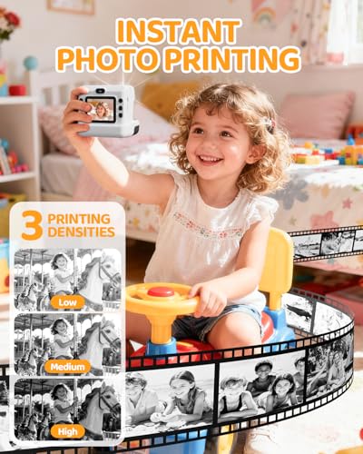 Thumbnail 2 de CalineGam Camara Fotos Infantil Instantanea HD 1080P (con tarjeta 32 GB y 3 rollos de papel)