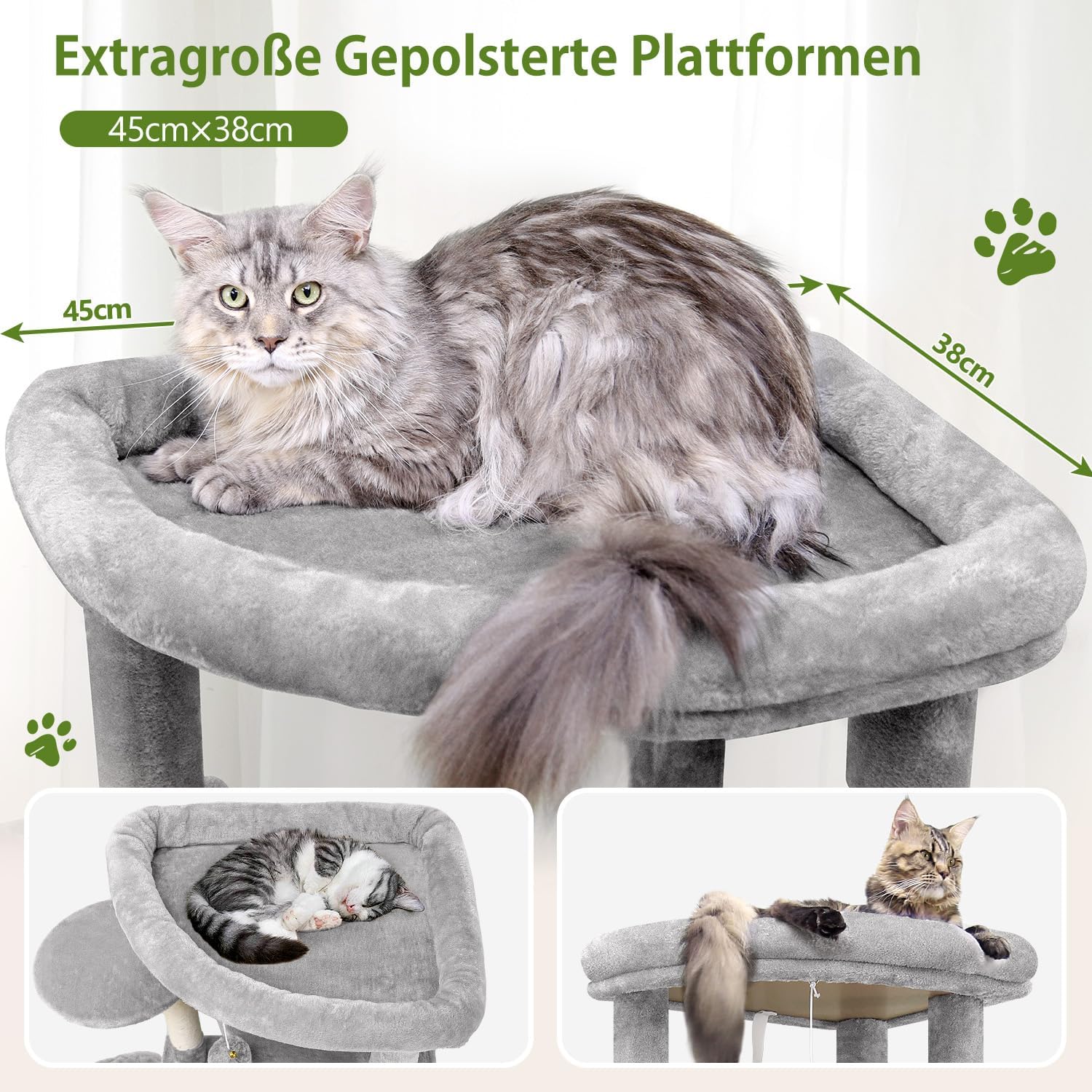Detalle 2 de Globlazer Kratzbaum Katzen Eckkratzbaum 90°