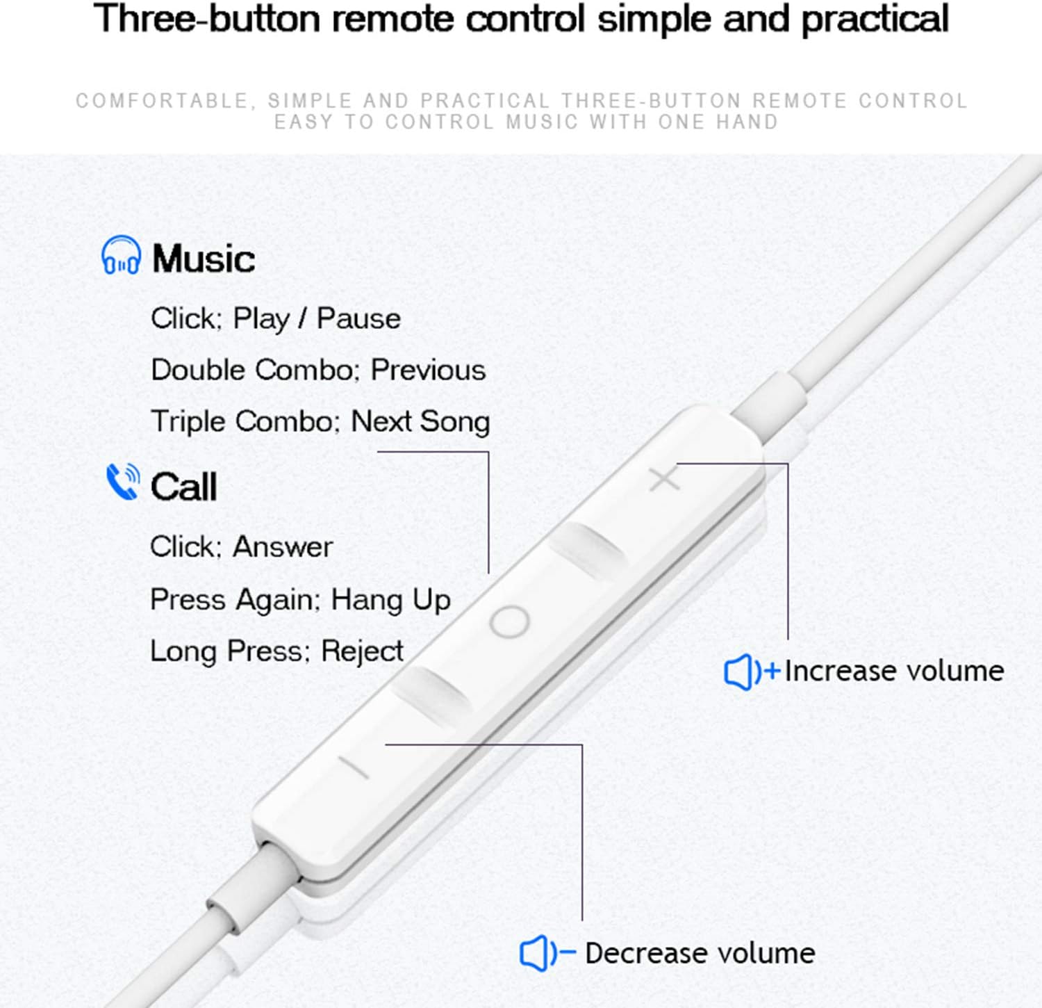 Detalle de BENEWY Hi-Res Extra Bass earbuds 3.5mm