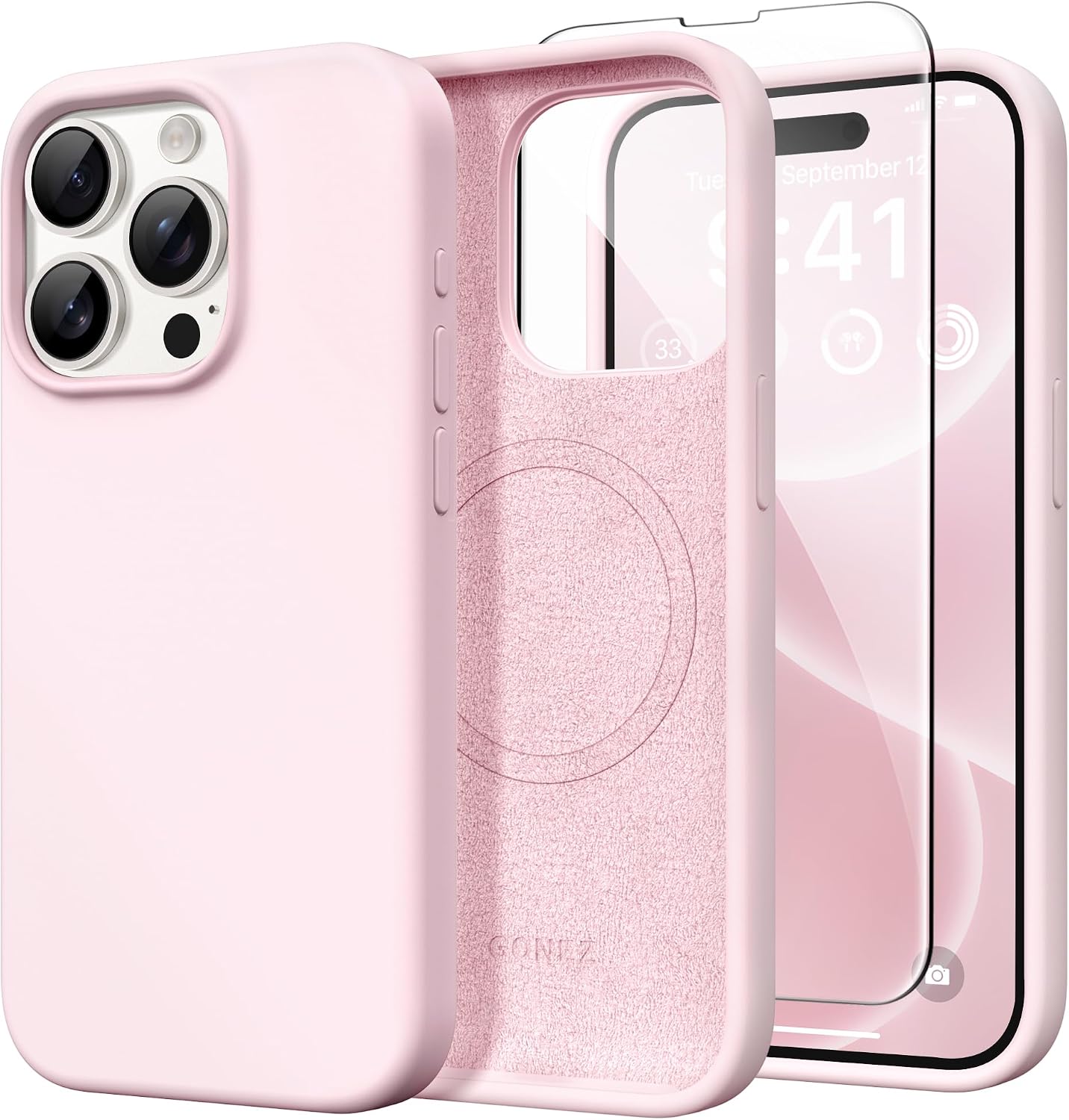 Detalle de GONEZ iPhone 15 Pro Max Silicone Case 6.7"