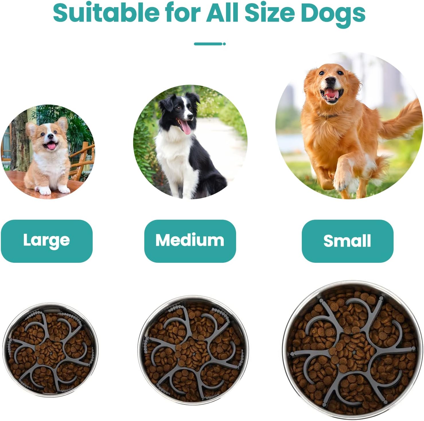 Thumbnail 4 de ICOUVA Slow Feeder Dog Bowl Insert